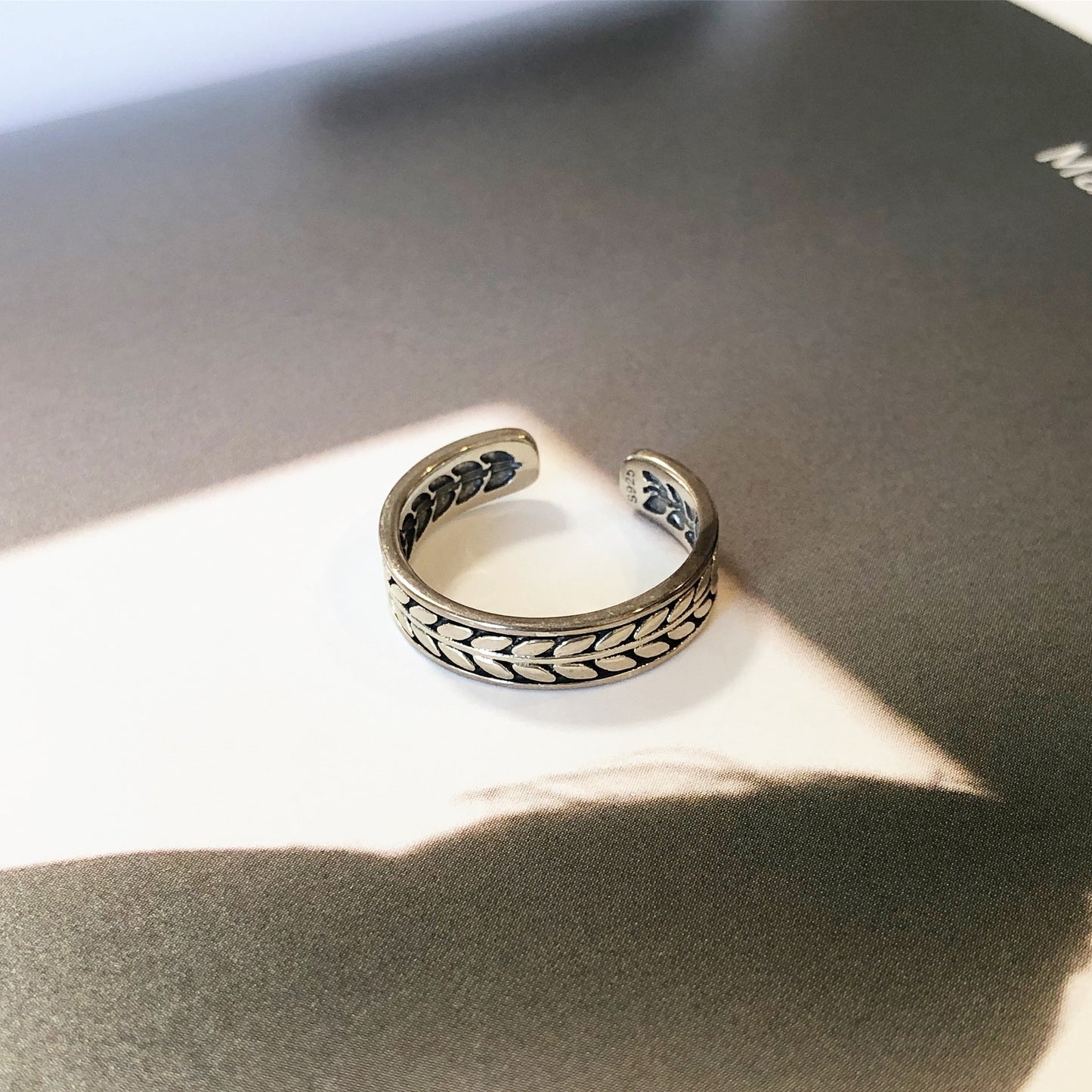 silver925リーフデザインリング83