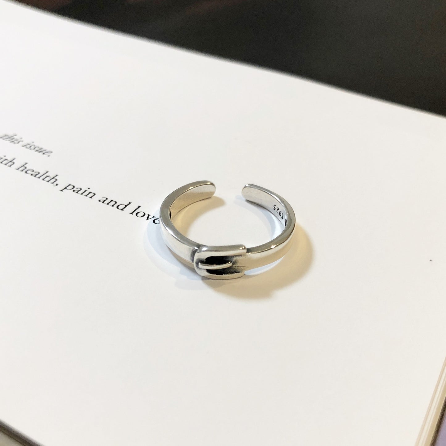 silver925スマートベルトリング48