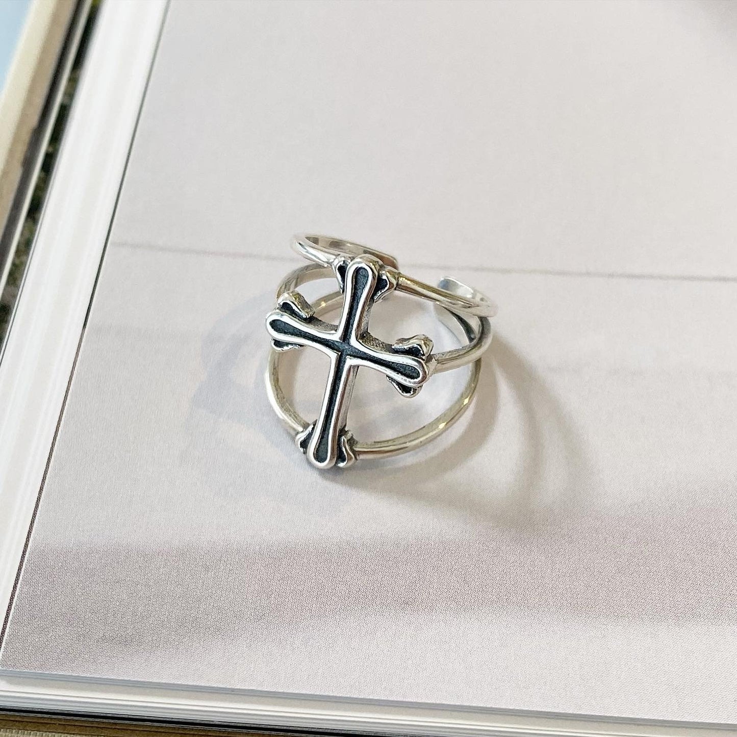 silver925クロスリング41