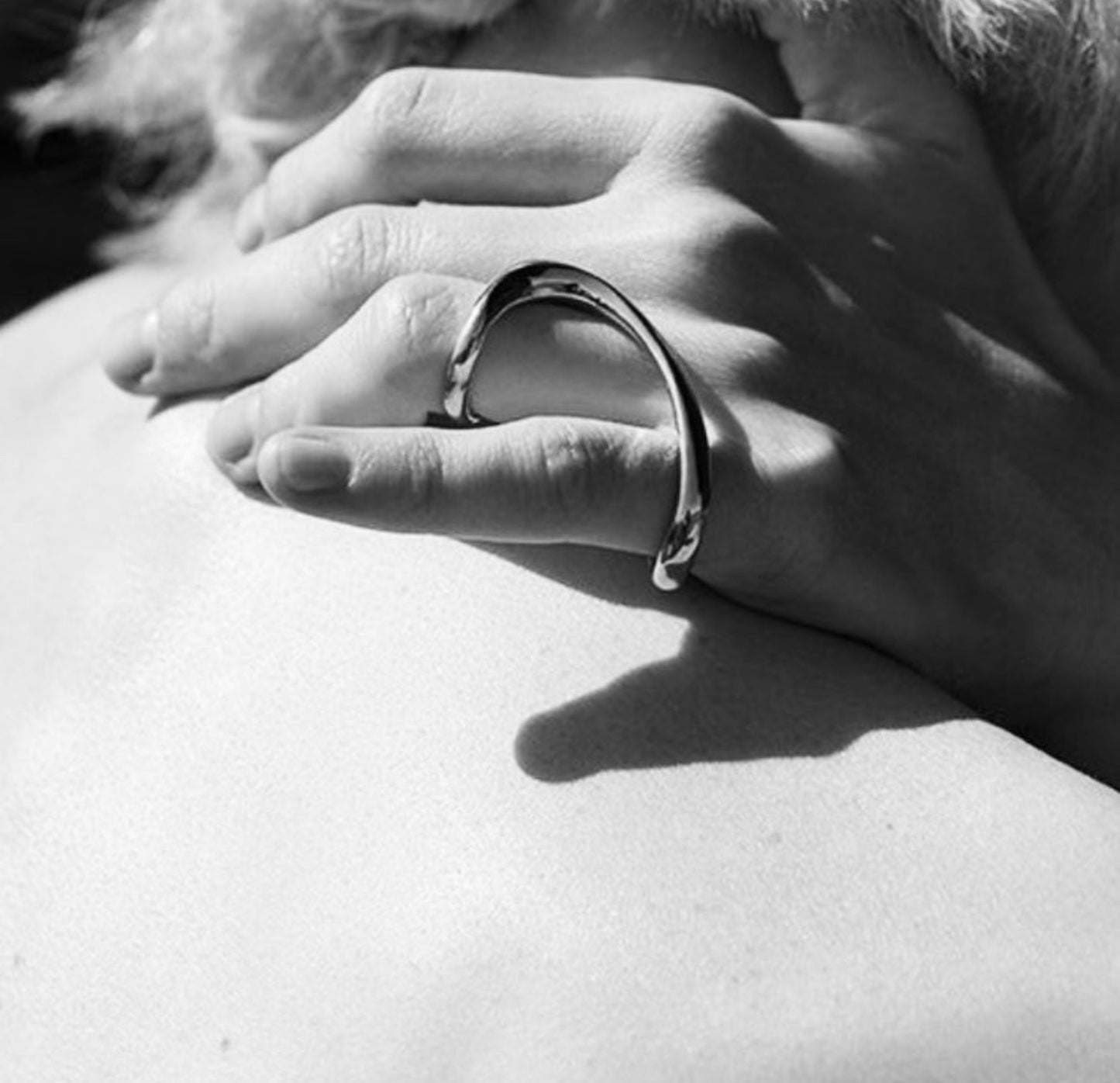 18k silver925 double finger ring 1