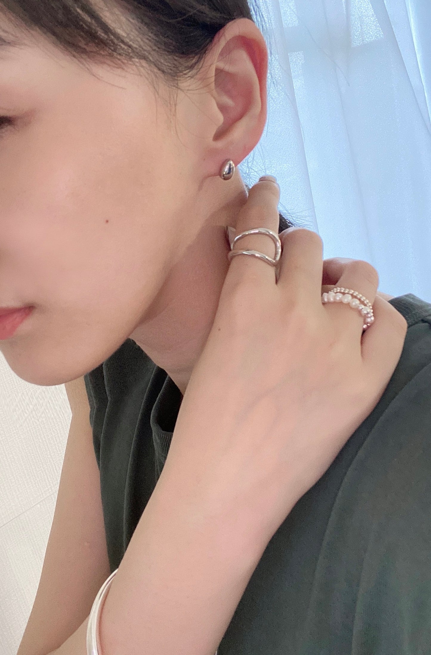 silver925 ball ring73