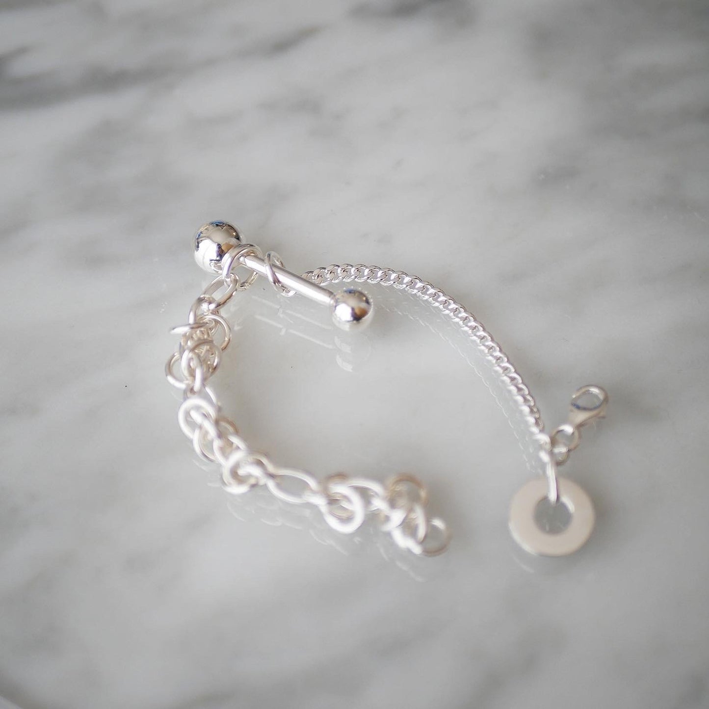 silver925 chain born bracelet