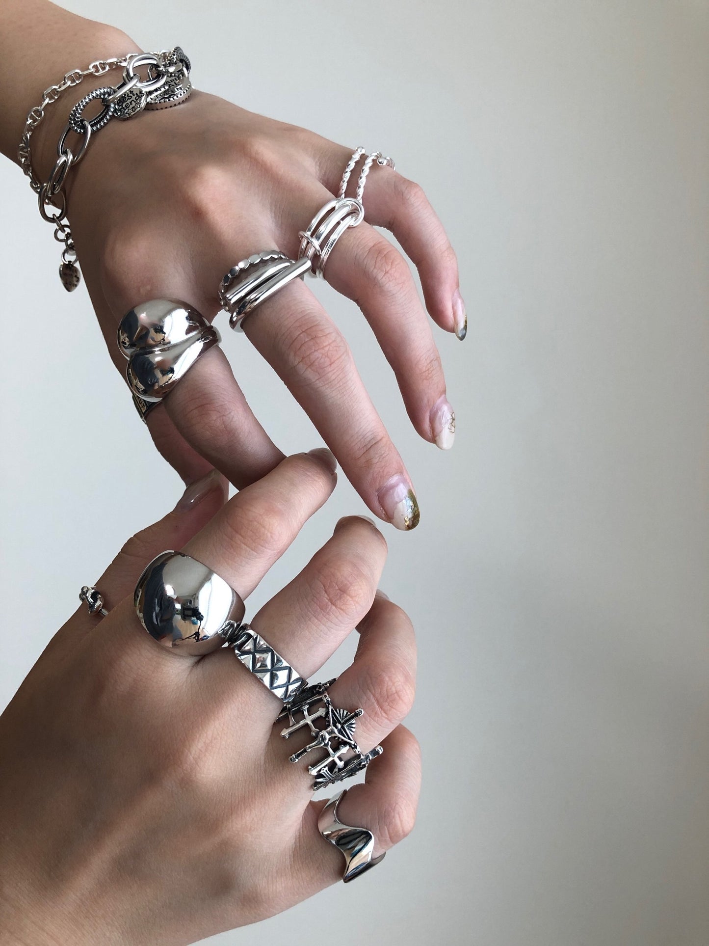 silver925ビッグボリュームリング7