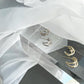 silver925 triple loop pierce