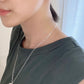 silver coating  alloy necklace
