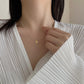 silver925 18k combi necklace
