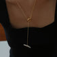 18k coating Pearl alloy necklace