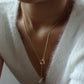 18k coating Pearl alloy necklace