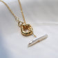 18k coating Pearl alloy necklace