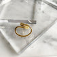 18k silver925 loop ring 14