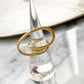18k silver925 loop ring 14