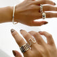 silver925 miel original double ring32