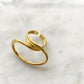 18k silver925 loop ring 14